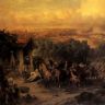 Сражение на реках Треббия и Тидони. Худ. А. Е. Коцебу. 1850-е гг. Фрагмент
